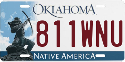 OK license plate 811WNU
