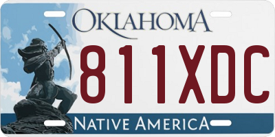OK license plate 811XDC