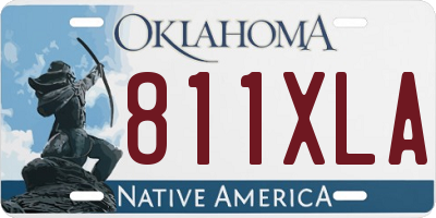 OK license plate 811XLA