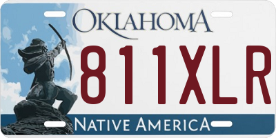 OK license plate 811XLR
