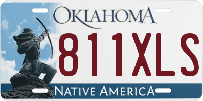 OK license plate 811XLS