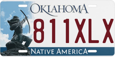 OK license plate 811XLX