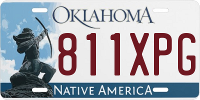 OK license plate 811XPG