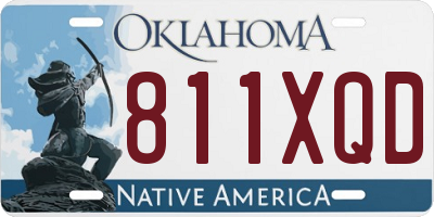 OK license plate 811XQD