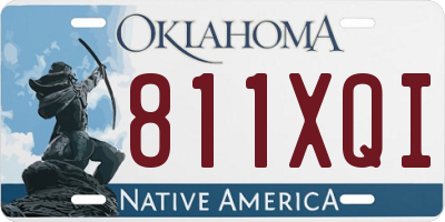 OK license plate 811XQI