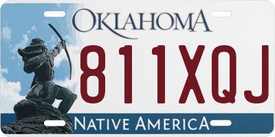 OK license plate 811XQJ