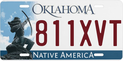 OK license plate 811XVT