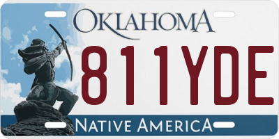 OK license plate 811YDE