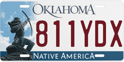 OK license plate 811YDX