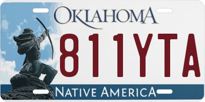 OK license plate 811YTA
