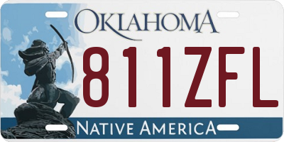 OK license plate 811ZFL
