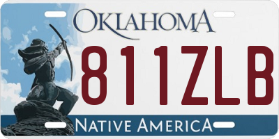 OK license plate 811ZLB