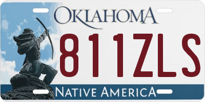 OK license plate 811ZLS