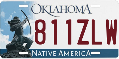 OK license plate 811ZLW