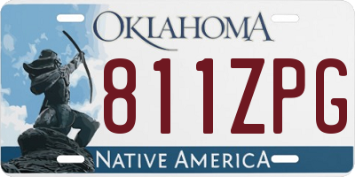 OK license plate 811ZPG
