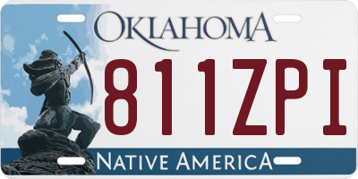 OK license plate 811ZPI