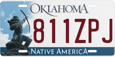OK license plate 811ZPJ