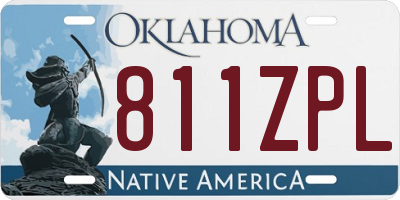 OK license plate 811ZPL