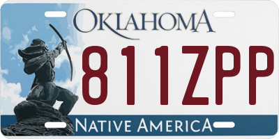 OK license plate 811ZPP