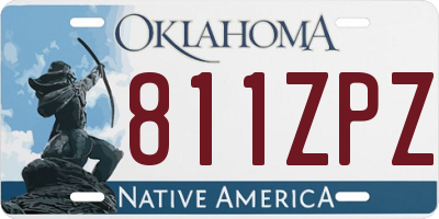 OK license plate 811ZPZ
