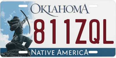 OK license plate 811ZQL
