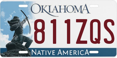 OK license plate 811ZQS