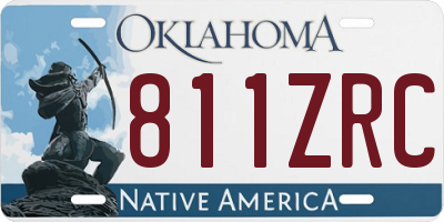 OK license plate 811ZRC