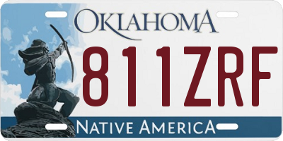 OK license plate 811ZRF