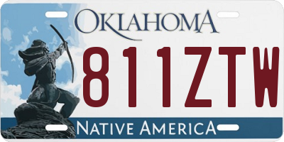 OK license plate 811ZTW