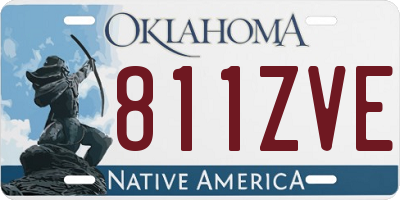 OK license plate 811ZVE