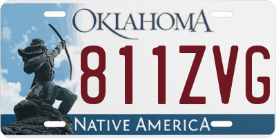 OK license plate 811ZVG