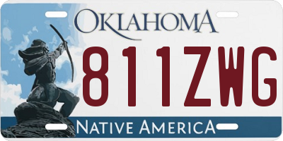 OK license plate 811ZWG