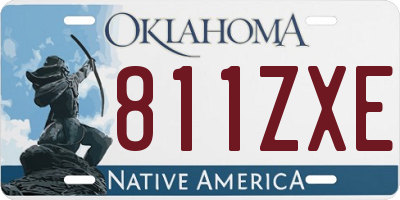 OK license plate 811ZXE