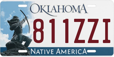 OK license plate 811ZZI