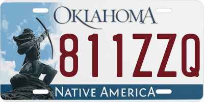 OK license plate 811ZZQ