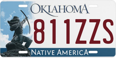 OK license plate 811ZZS
