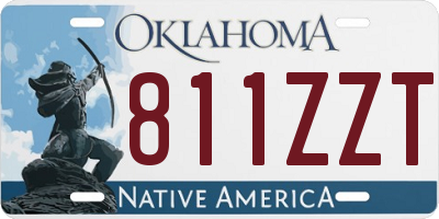 OK license plate 811ZZT