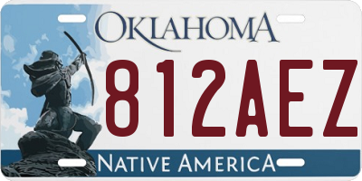 OK license plate 812AEZ