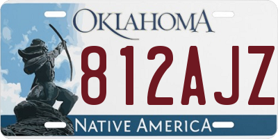OK license plate 812AJZ