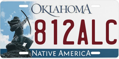 OK license plate 812ALC