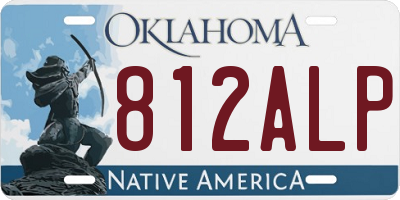 OK license plate 812ALP