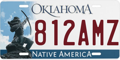 OK license plate 812AMZ
