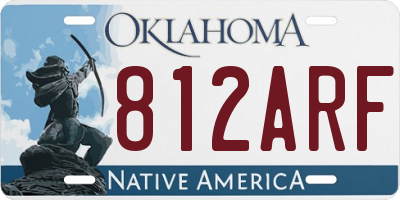 OK license plate 812ARF