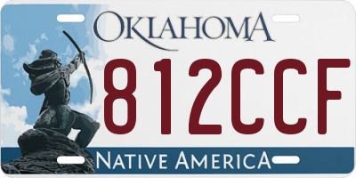 OK license plate 812CCF