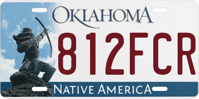 OK license plate 812FCR