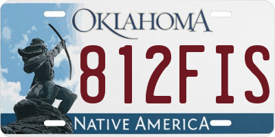 OK license plate 812FIS