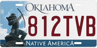 OK license plate 812TVB