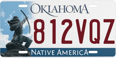 OK license plate 812VQZ