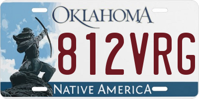 OK license plate 812VRG