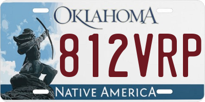 OK license plate 812VRP